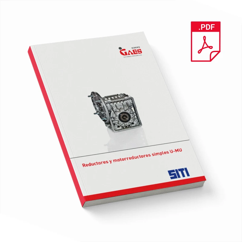 Catálogo reductores y motorreductores simples U-MU | Grupo Gaes